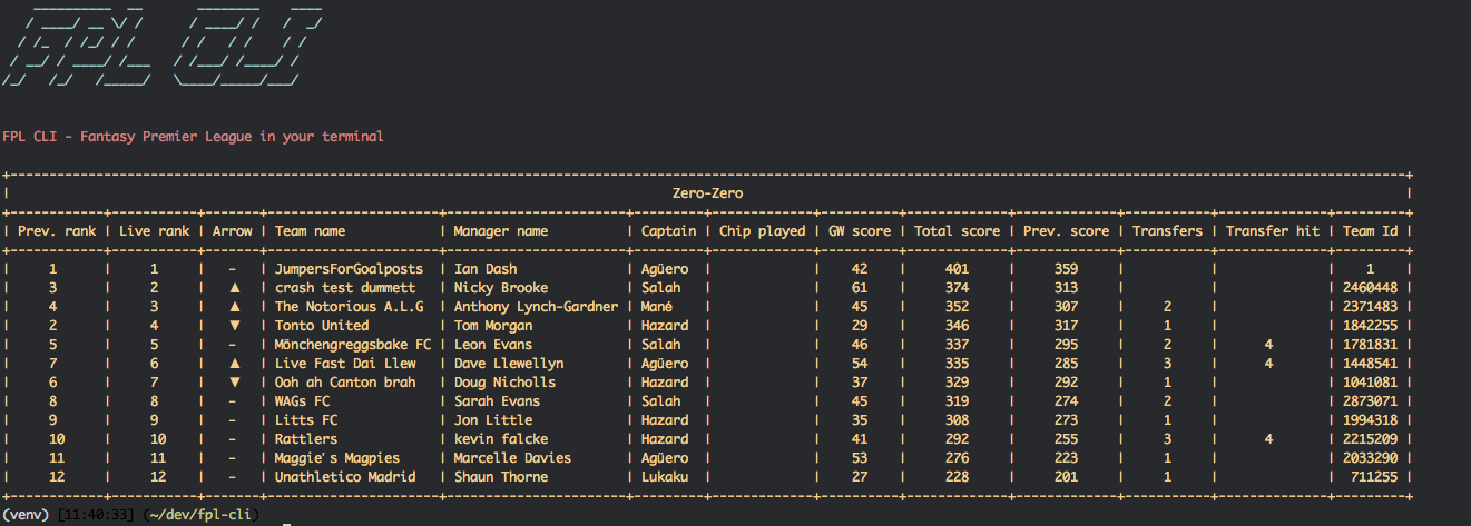 Automatically Manage Your Fantasy Premier League Team with Python, FPL,  Pandas, Docker