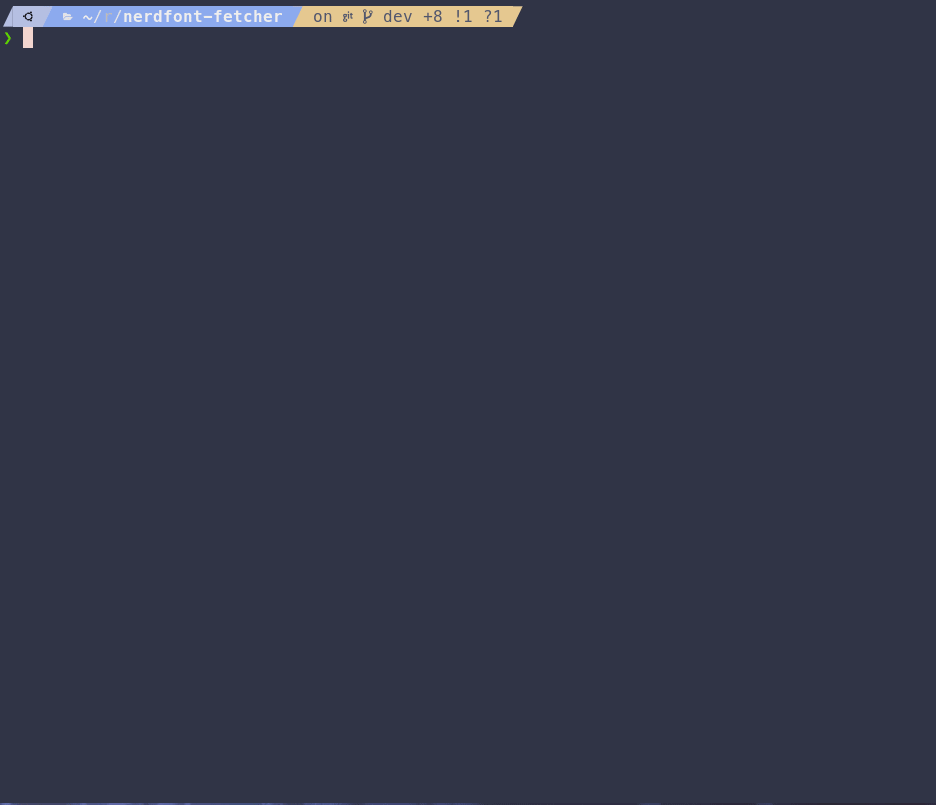 Nerdfont fetcher pypi