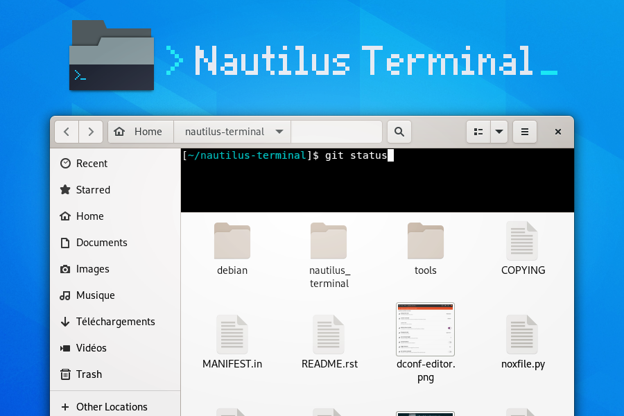 Nautilus Terminal Screenshot