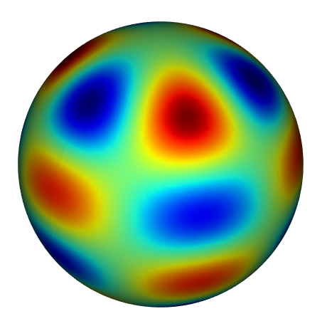 Solution of Poisson's equation on a spherical shell