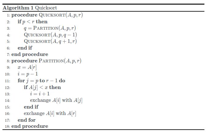 pseudocode algorithm examples